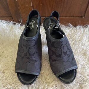 Coach Peeptoe Slingback High Heel- Size 11B